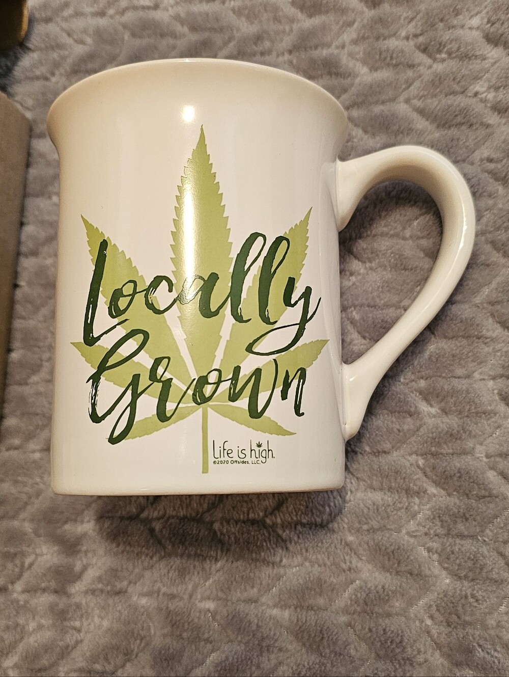 NWT Locally Grown Leaf Mug Enesco